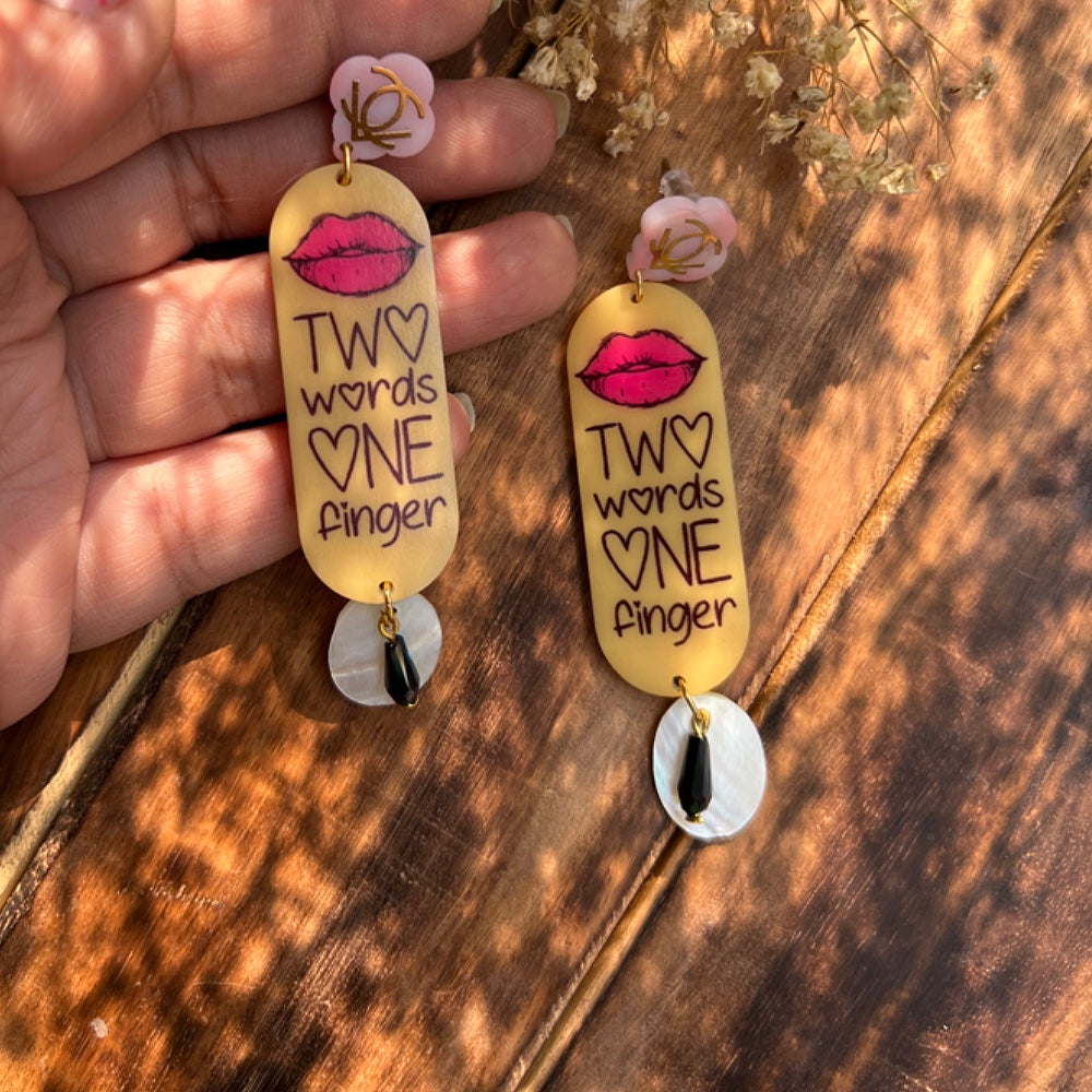 Two words one Finger