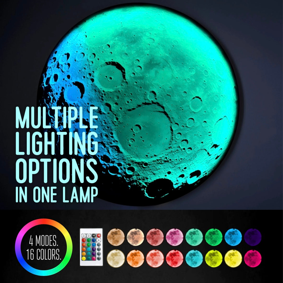 Moon 2 Wall Light (RGB)