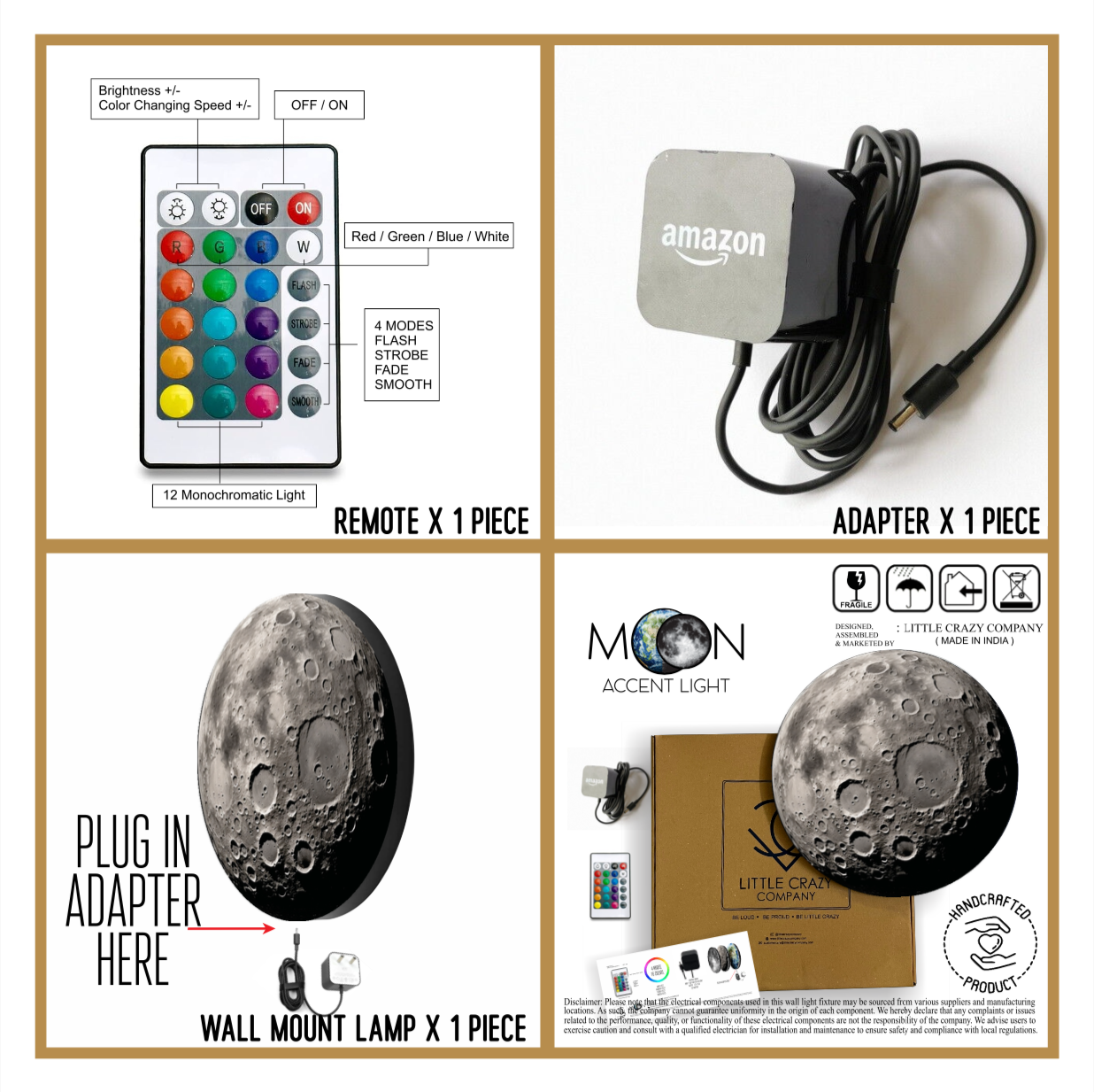 Moon 2 Wall Light (RGB)