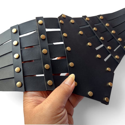 Women’s Black Studded Corset Waist Belt